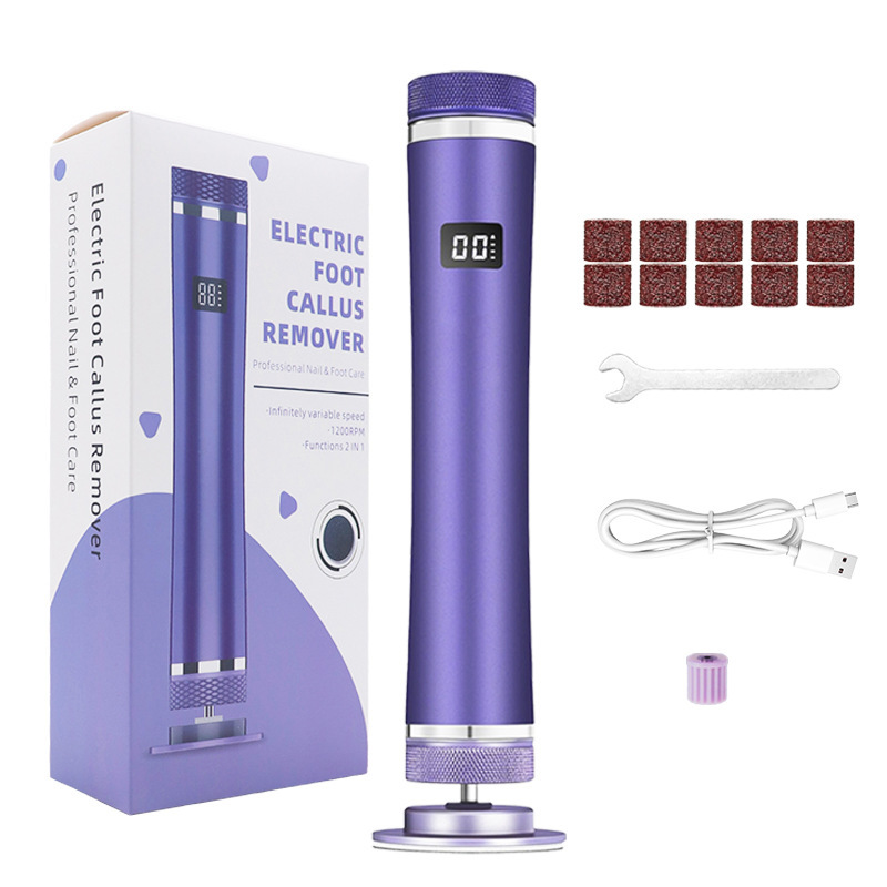 Dispositivo eléctrico de pulido de pies para eliminar callos, piel muerta, artefacto de pie, cabezal de pulido de vidrio de aleación