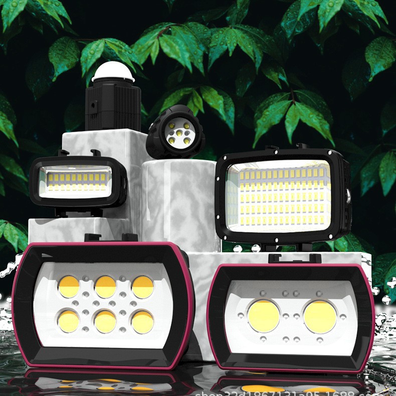 跨境直供海蛙户外防水补光灯潜水灯拍照摄影灯便携迷你口袋灯批发