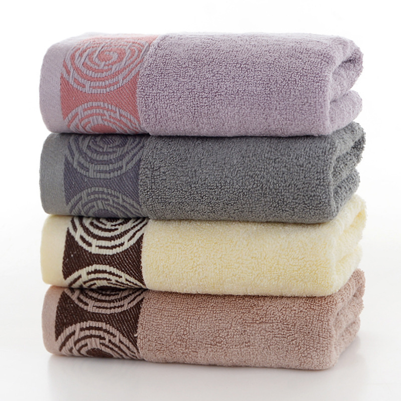 Gaoyang Towel Manufacturer Wholesale Bamboo Fiber Absorbent Thickeneded Towel Company Gift Face Towel Can Be Embroidered with Logo Cross-Border Production