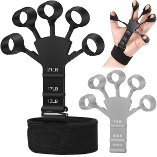 Five fingers hollow silicone tension finger exercise trainer silicone grip manufacturers direct sales