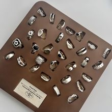 秋冬新款珍珠素圈戒指女925纯银不掉色复古小众轻奢高级感指环潮