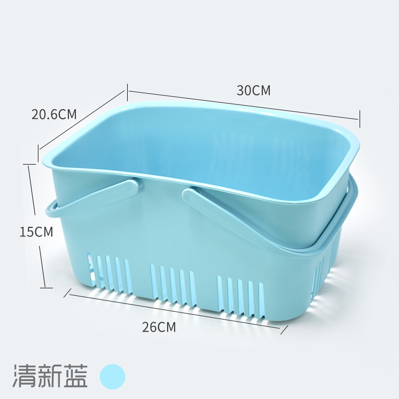 약국/스낵/문구점에 적합한 작은 장바구니-신선한 파란색