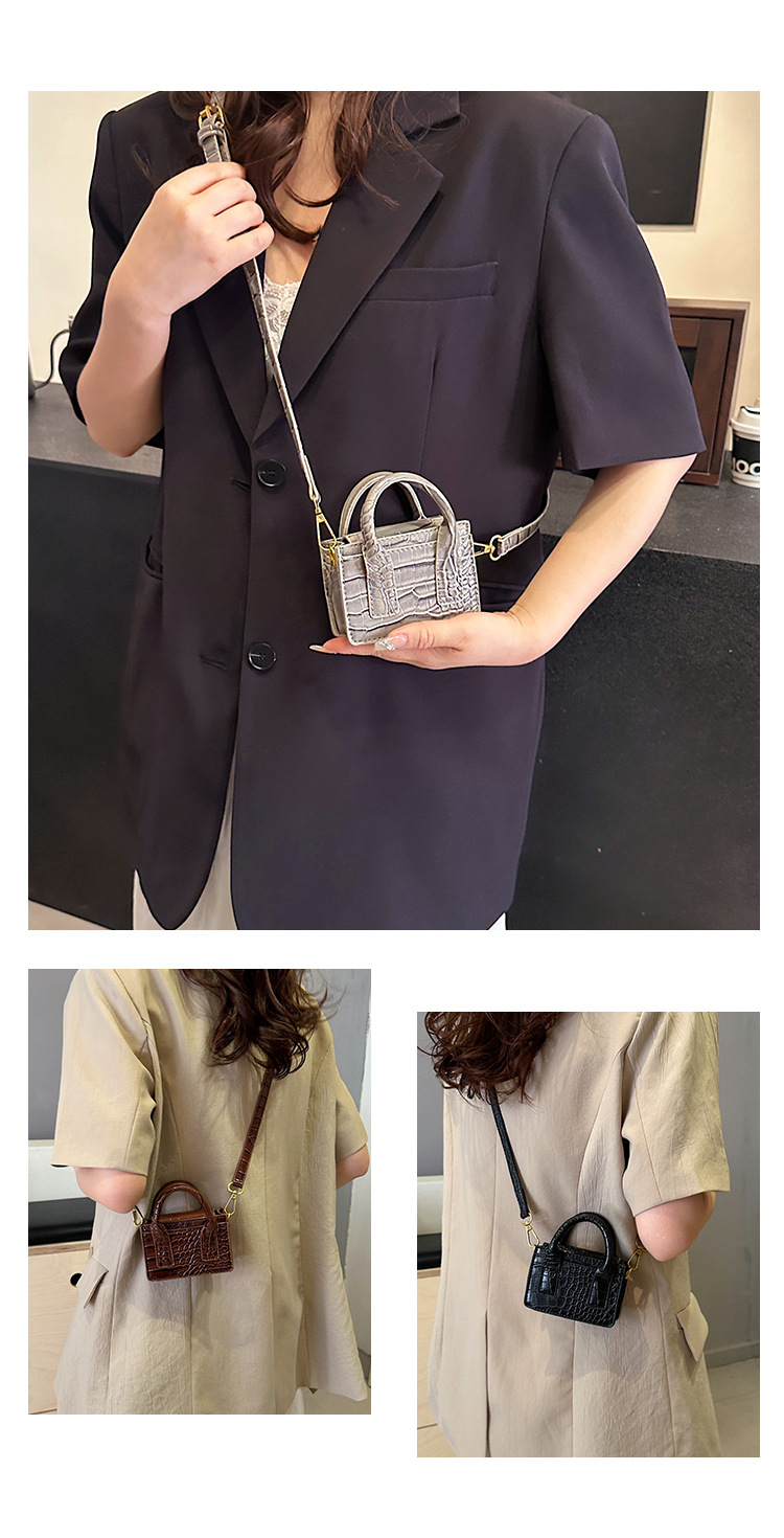Crossbody Shoulder Bag With Crocodile Pattern For Women_voghion.com