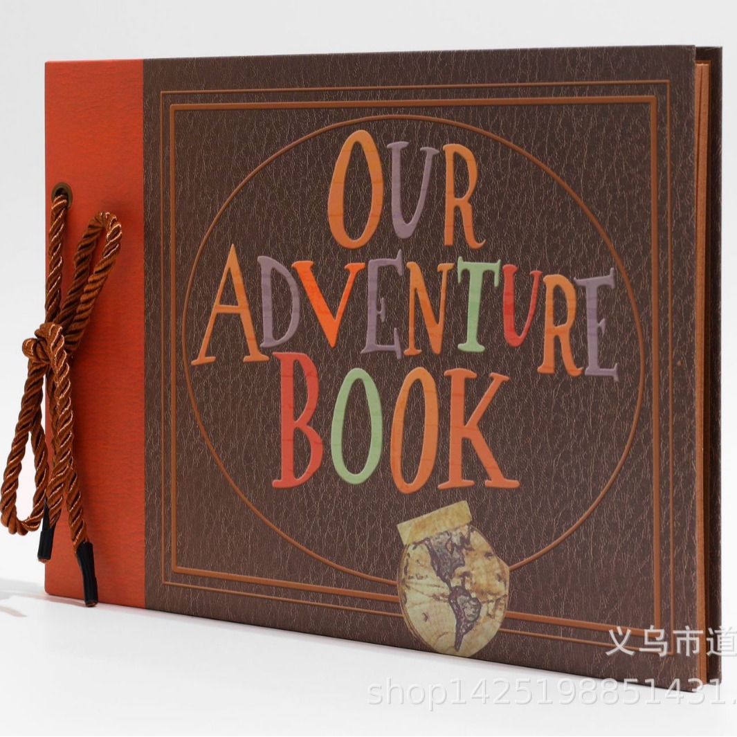 Factory Outlet Amazon Hot Sale OUR Adventure Album diy Retro Scrapbook Tether Loose-leaf Album Album