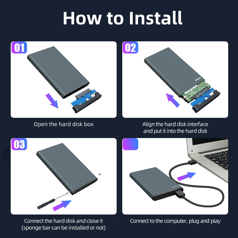 2.5インチノートパソコン移動ハードディスクケースusb3.0 sataシリアル外付けハードディスクケースアルミニウム合金高効率放熱|undefined