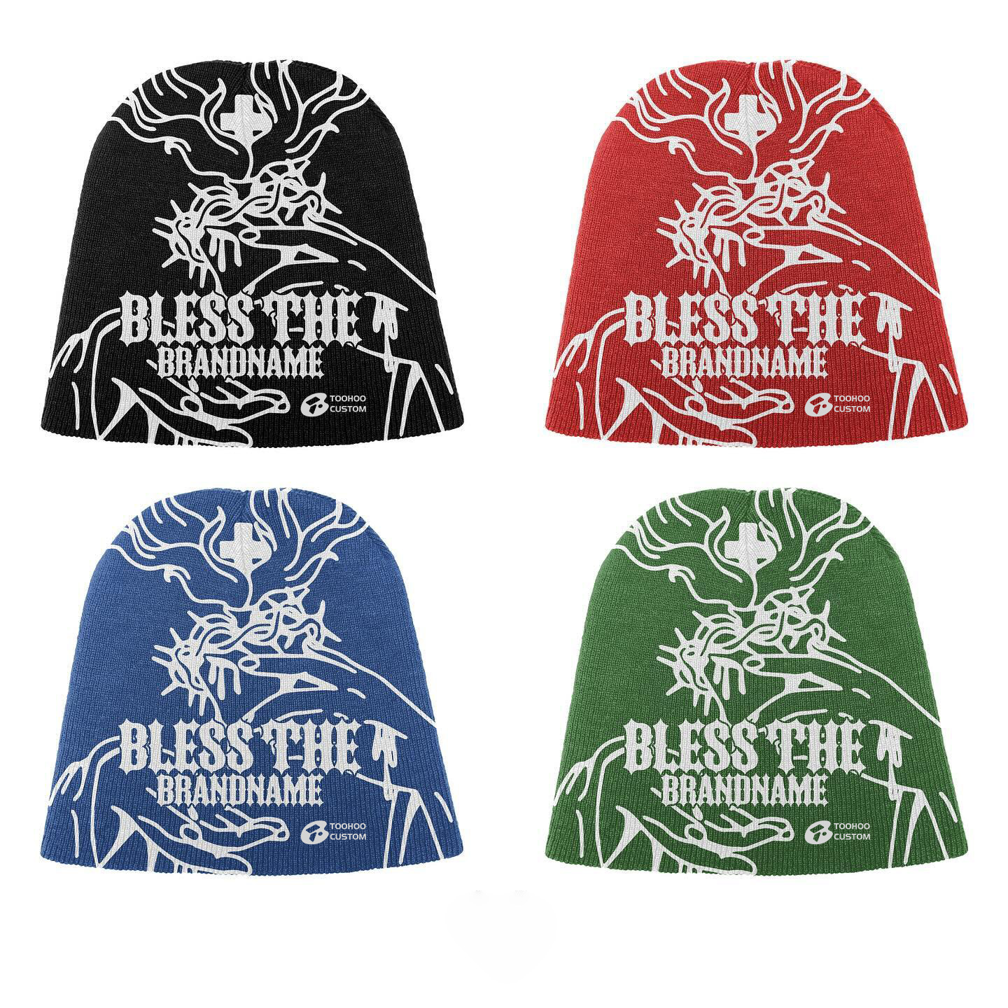 Sombreras de punto personalizadas transfronterizas de venta caliente de marcas de invierno de moda europea y americana bordadas sombreros de punto de moda para adultos