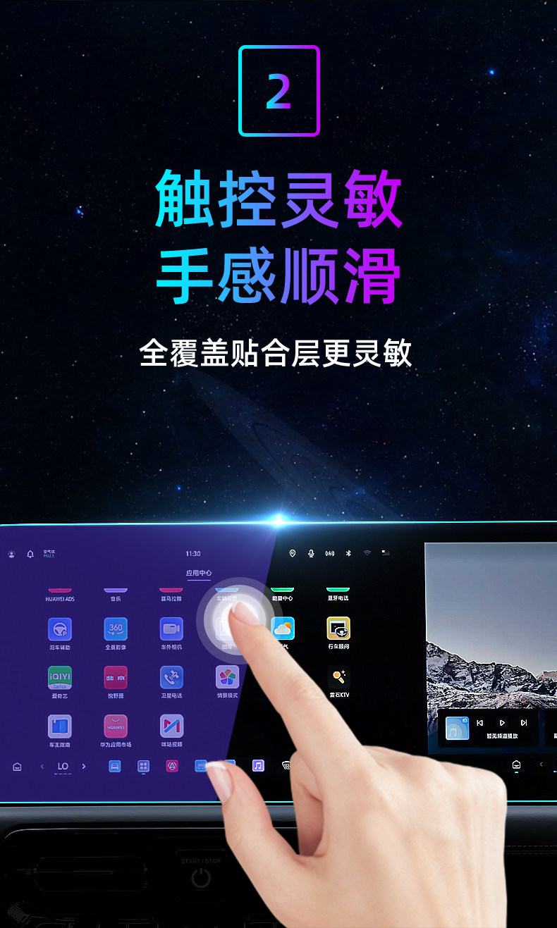 Suitable for 26 models of Beijing Tant 700 central control tempered film car navigation screen protector display screen protective film