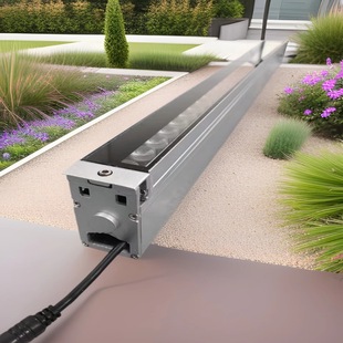 2025 new LED long linear buried lamp with anti-glare mesh semi-shading buried lamp