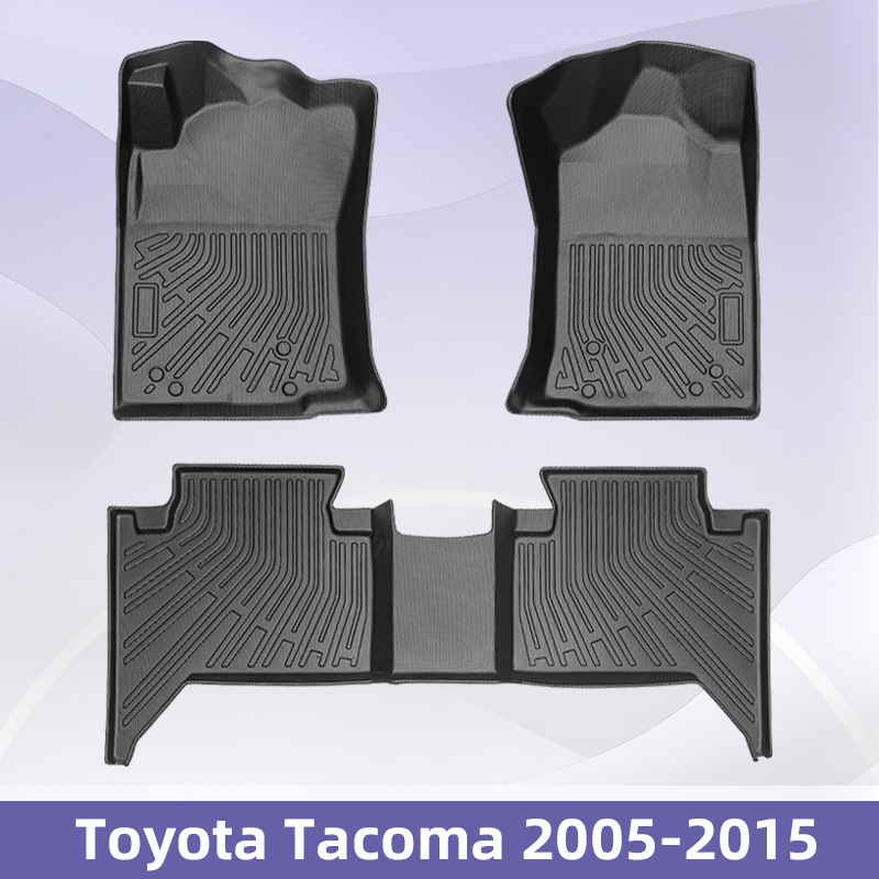 Es adecuado para Toyota Tacoma 2005 - 2015 TPE Foot Pads 3D All Weather Material Backpack Pad