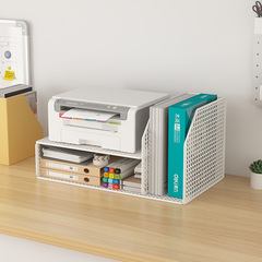 オフィスデスクトッププリンタの棚が高くなっているデスクトップの書類収納棚ステーションのコピー機棚