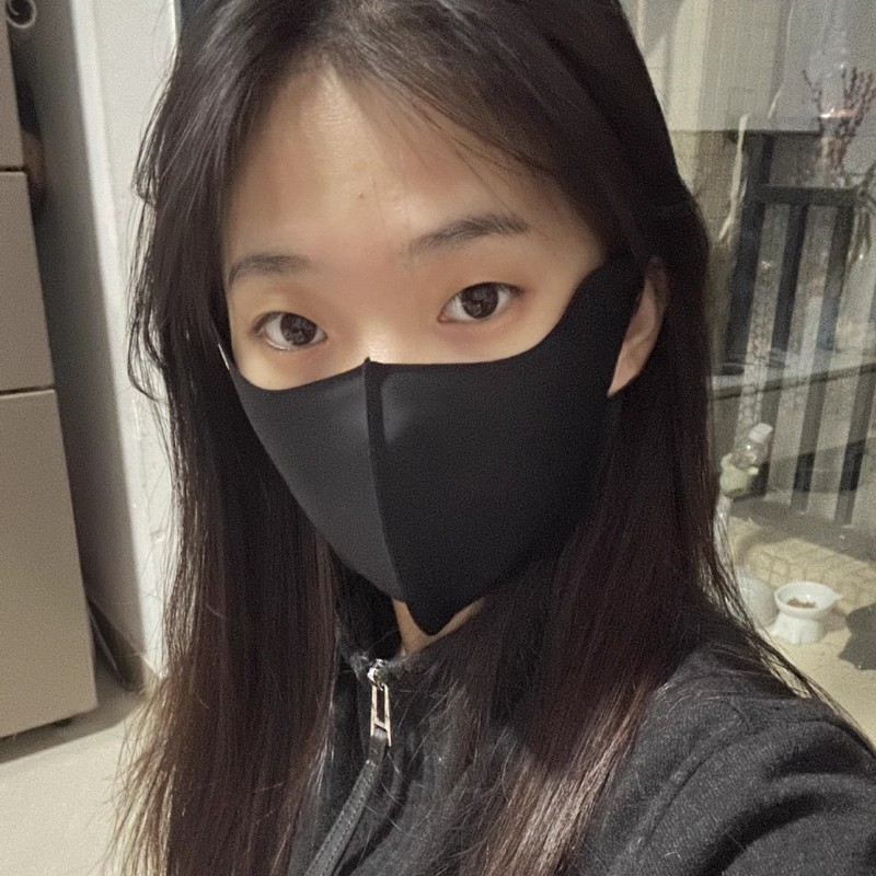 无痕口罩女高颜值夏季防紫外线立体可洗护眼角女士黑色显脸小面罩|undefined