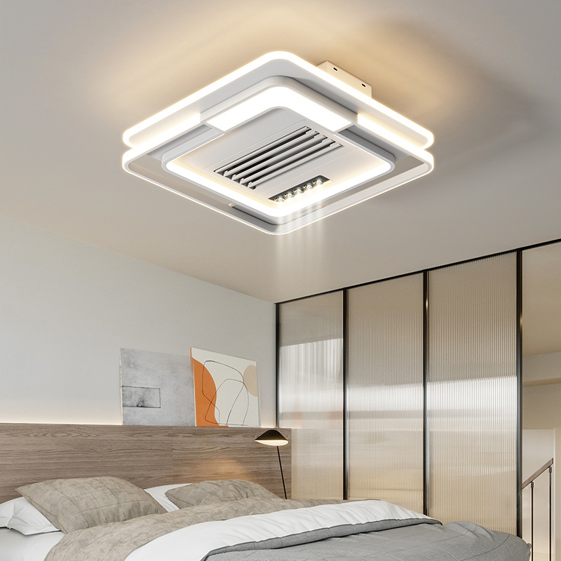 Leafless Fan Lamp New Model Living Room Silent Simple Creative Smart Integrated Invisible Full Spectrum Bedroom Restaurant Lamp