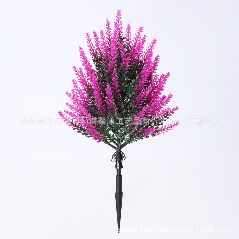 薰衣草地插版春夏季庭院花园花圃家跨境亚马逊居装饰仿真观赏绿植|undefined