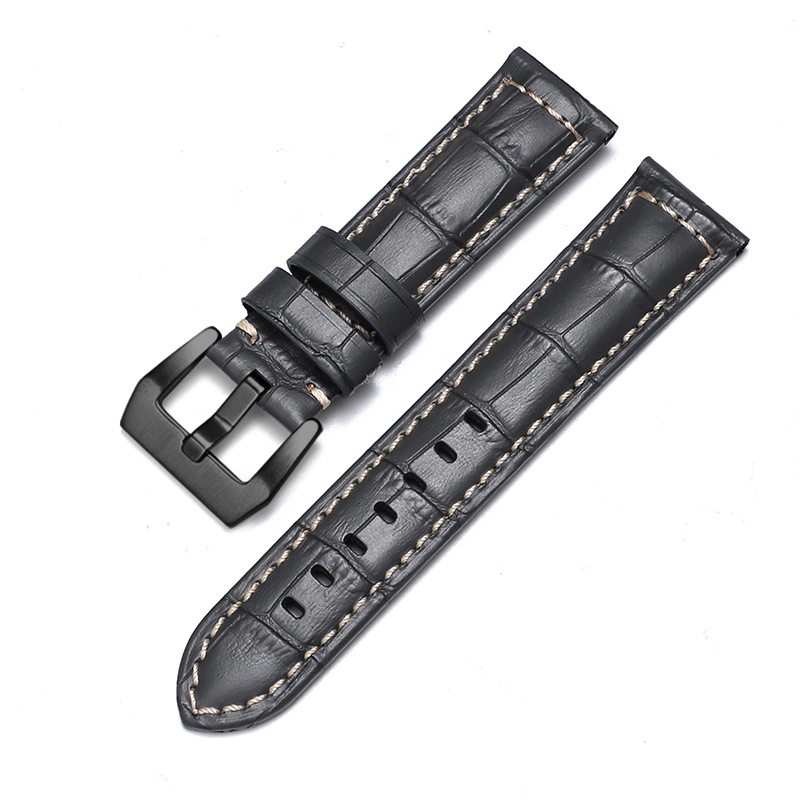Aplicable iwatch correa de cuero genuino Apple correa de reloj applewatch8 Huawei GT3 Samsung S1 Pena Mar