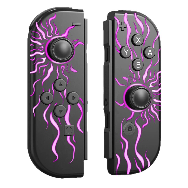 新款火花Switch joycon左右游戏手柄带RGB炫灯唤醒震动体感蓝牙手|undefined