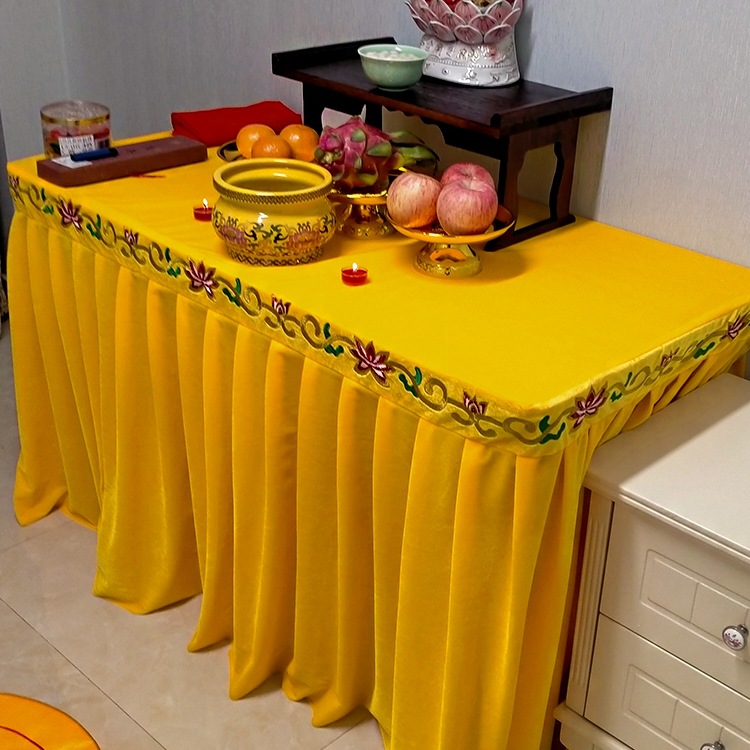 Cross-Border New Chinese-Style Household Small Offering Table, Solid Wood Rural Incense Table, Folding Small Tribute Table, Simple Buddhist Altar, Dropshipping