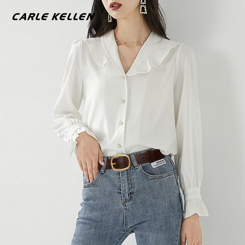 CARLE KELLEN Belt Women's Genuine Leather Fashion Versatile Jeans Belt Simple Pure Cowhide Pin Buckle Women's Belt