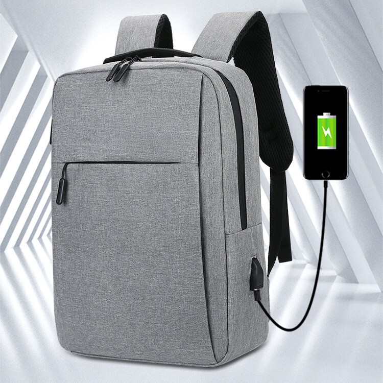 Cross-Border Hot-Selling Large-Capacity Solid-Color Business Backpack Xiaomi Men's Backpack Waterproof and Wear-Resistant USB Computer Bag