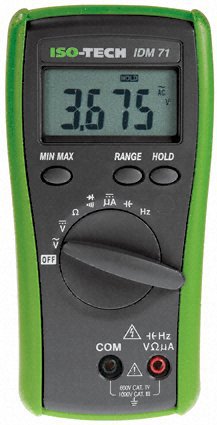 英国ISO-TECH IDM71 数字万用表 二极管、频率、电阻值