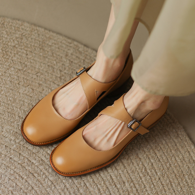 CHIKO Manka Round Toe Block Heels Mary Jane Shoes