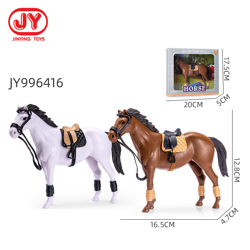 Simulación DE LOS NIÑOS animal traje jugar casa juguete diversión caballo granja traje decoración educación temprana cognitiva modelo de juguete