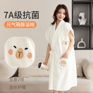 Bathrobe Wearable Bath Towel 2025 Summer New Style More Absorbent and Quick-Drying Than Pure Cotton Adult Bathing Skirt for Women