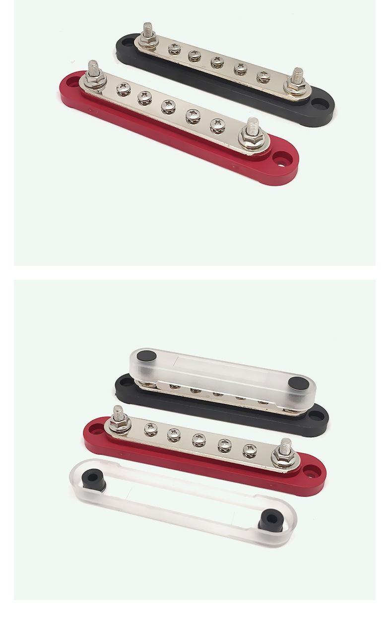 Bus Bar Copper Bar Wiring Bar for Cars, Trucks, Ships, Etc. Power Modification Line Distribution Bar Column