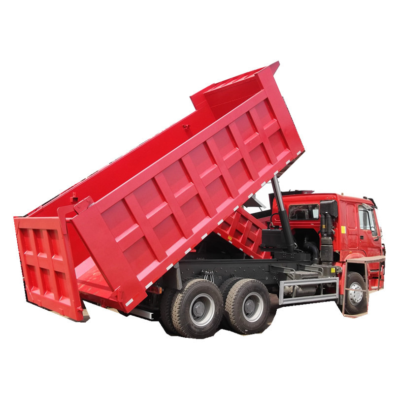 中国重汽集团境外施工工程车豪沃自卸车出口刚果