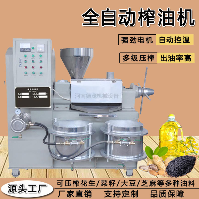 商用不锈钢榨油机菜籽花生真空榨滤一体设备小型家用全自动榨油机