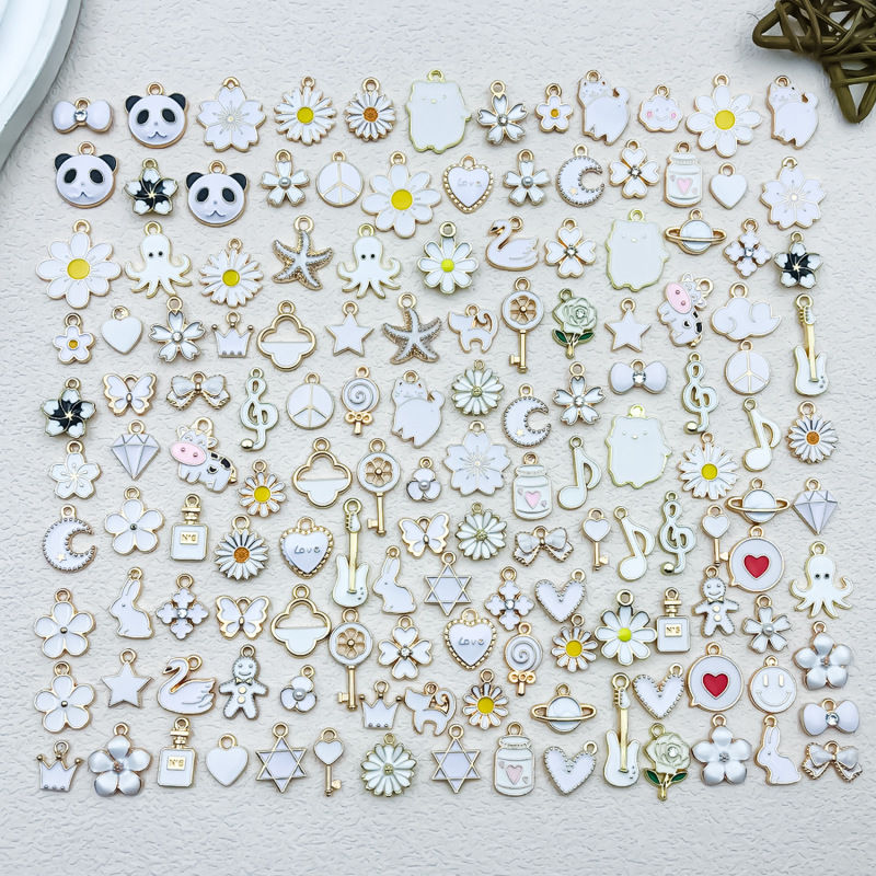 20/50/100 9 色の混合オイルドリップ合金ジュエリーアクセサリー DIY ブレスレットネックレスペンダントペンダントのクロスボーダー特別供給|undefined
