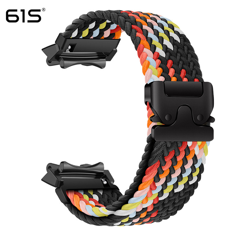 61S适用华米trex3霸王龙Amazfit T-rex2跃我降落伞扣编织弹力表带|undefined