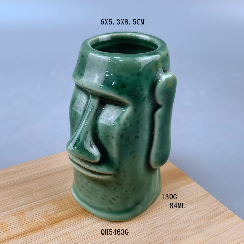 Tiki taza bar Tiki taza hawaiana copa de cóctel personalidad creativa Taza de cerámica mojito taza bar copa de vino