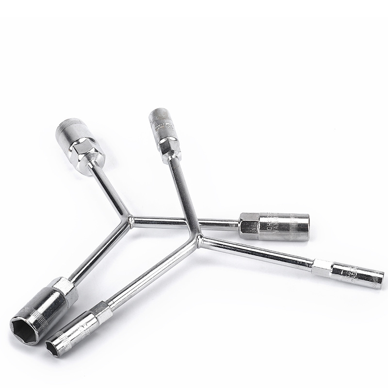 三叉套筒扳手外六角套管加长多功能人字y型轮胎汽修工具板手大全