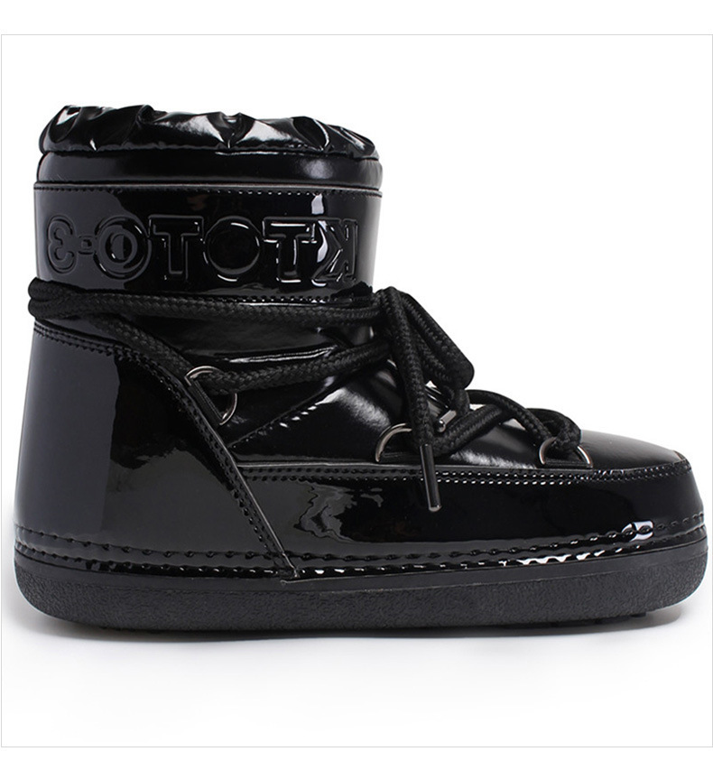 Warme Schneestiefel für Damen, neue Winter-Mondstiefel für Damen, Zwischensohle mit dünner Sohle, wasserabweisende Space Boots_voghion.com