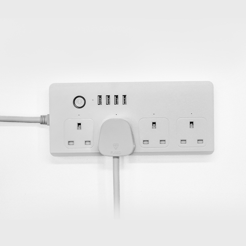 百視盾wifi智能排插手機遠程控制開關定時英規排插塗鴉智能插線板