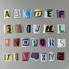 New 26 English uppercase letters with backing adhesive, irregular DIY decorative patch, suitable for hats and clothing printing labels