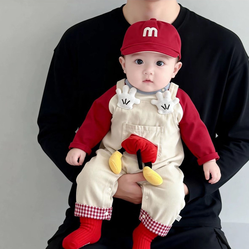 Baby Outfit Spring and Autumn Stylish Boy Baby Two-Piece Romper Set Super Cute Korean Style Spring Outdoor Crawling Suit Baby Outfit Spring and Autumn Stylish Boy Baby Two-Piece Romper Set Super Cute Korean Style Spring Outdoor Crawling Suit