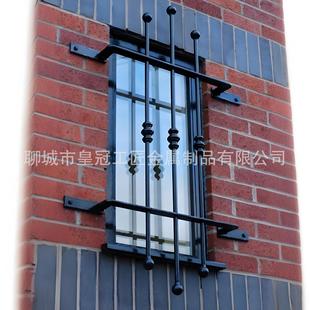 Outdoor Metal Fixed Window Guards, Factory Direct Supply of Hand-Forged Outdoor Courtyard Iron Protective Windows