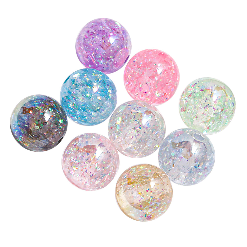 [10 - 30 paquetes] cuentas de resina ecológicas 16mm cuentas de resina redondas cadenas de teléfonos móviles DIY material al por mayor en stock