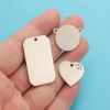 Accessory stainless steel, glossy pendant, fashionable keychain for beloved