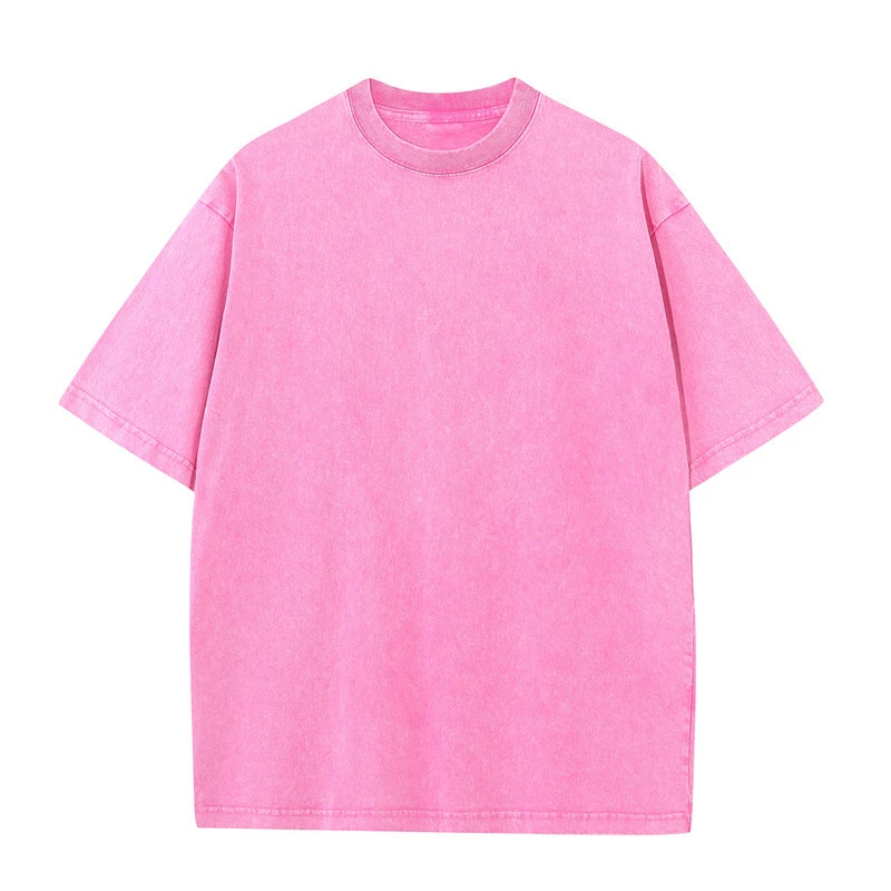 Cotton retro short sleeve T-shirt, oversize