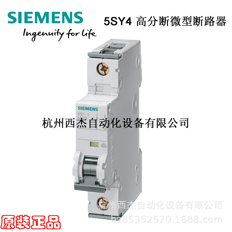 西门子高分断微型断路器5SY4 1P D0.3-63A 10kA 8CC