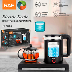 Raf欧規茶芸セット電熱湯沸かし器1.8l + 0.6l保温電熱湯沸かし器セット