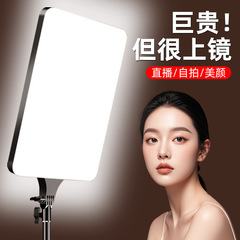 手机直播补光灯桌面直播支架美颜灯平板摄影灯 落地19寸平板灯