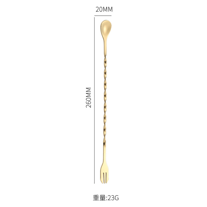 ステンレス食器の長い柄でしょう。ヒョウタンスプーンの二重スプーンと氷スプーンの蜂蜜の量スプーンをかき混ぜます。|undefined
