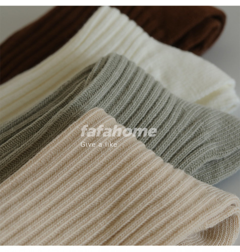  new autumn and winter mid-length cotton socks, thick-thread knitted woolen socks, warm socks, Japanese and Korean style socks for men and women