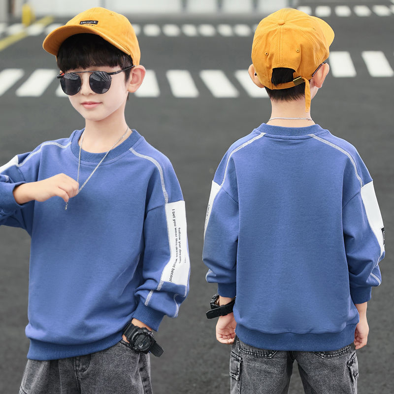 Boy one Sweater Children's clothing Autumn and winter Plush thickening Long sleeve 2022 new pattern CUHK spring and autumn Primer On behalf of