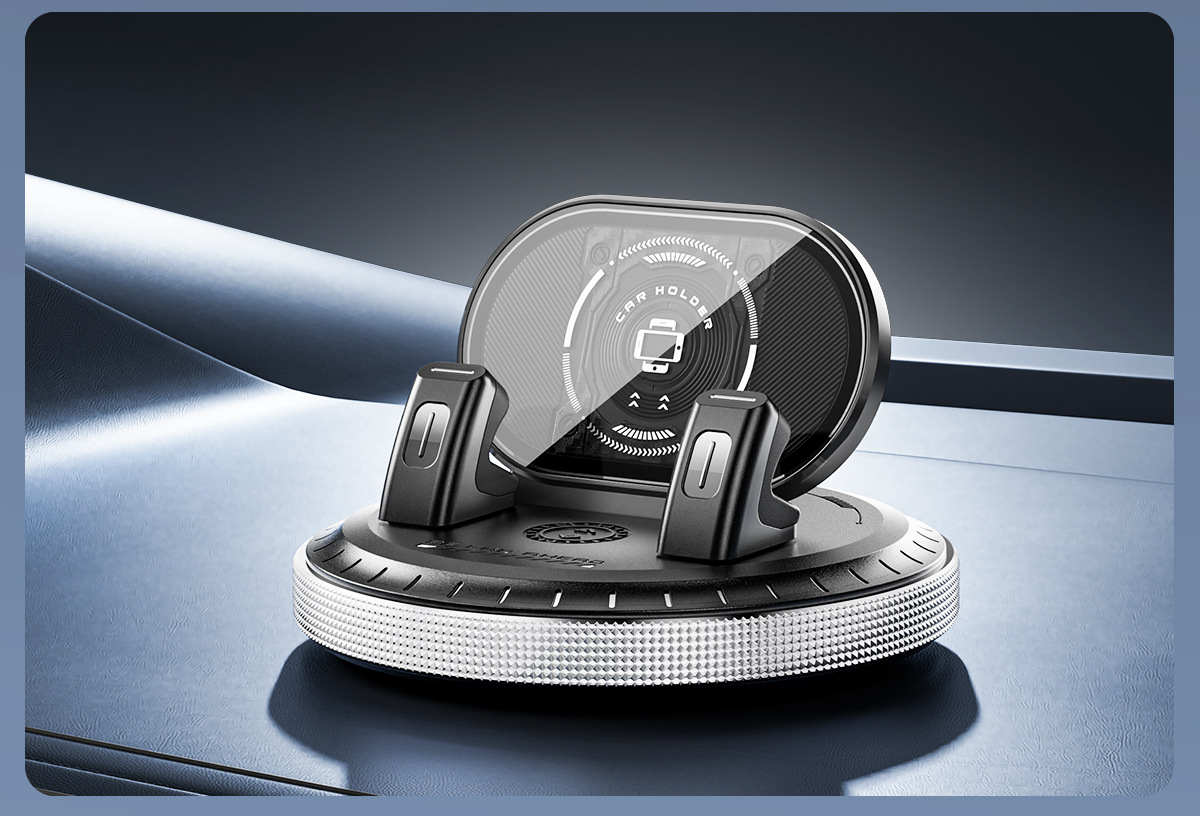 Car-Mounted 360-Degree Adhesive Phone Holder, Navigation-Specific Support Stand, Advanced Anti-Slip Car Dashboard Holder