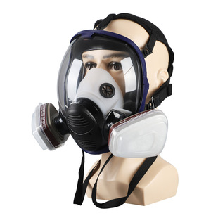Spherical Dust and Gas Mask Full 6800 Silicone Mask Full Face Paint Chemical Formaldehyde Breathing Mask