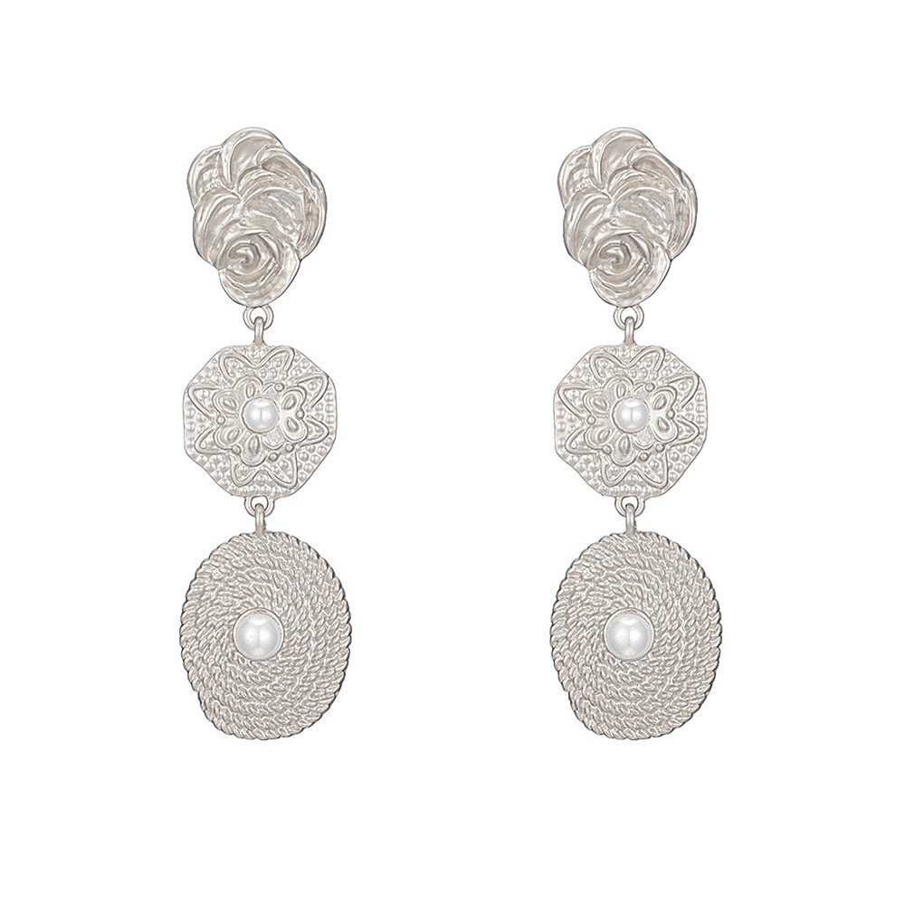 Alloy Long Pearl Earrings display picture 9